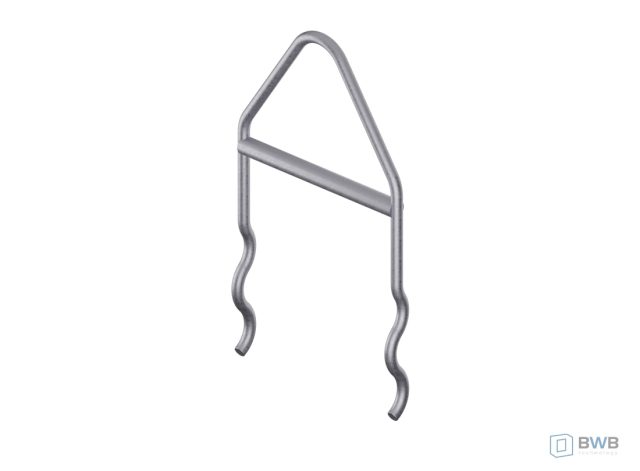 Kotwy do ścianek podwójnych Szhroeder Flexi stal okrągła S235 z zakończeniem pofalowanym