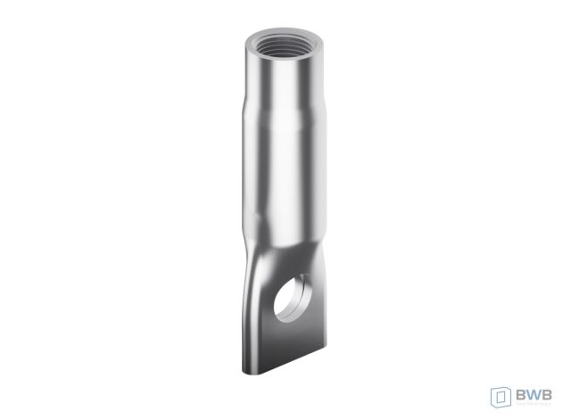 Tuleja gwintowana z otworem w spłaszczonej końcówce ze stali szlachetnej – grupa materiałowa A4