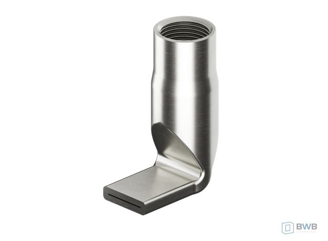 Tuleja gwintowana z wygiętą płaską końcówką ze stali i ze stali szlachetnej – grupa A4