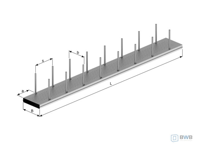 Zbrojenie odginane dwurzędowe Typ DD – BWT