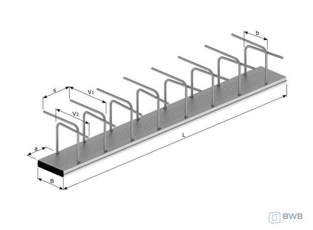 Zbrojenie odginane dwurzędowe Typ O – BWT